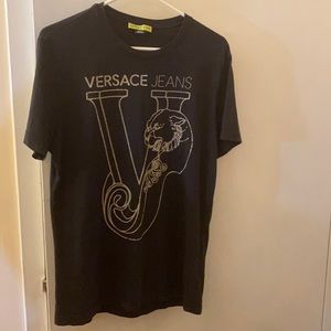 Versace Jeans MENS T-shirt-Size L in BLACK